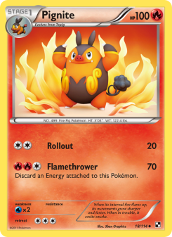 Pignite - pokemon TCG Card