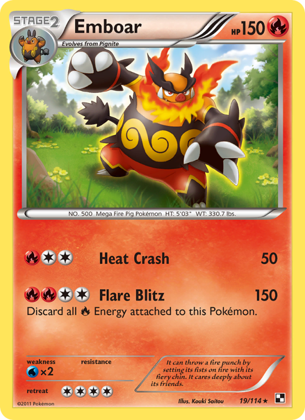 Emboar - Pokémon TCG Card