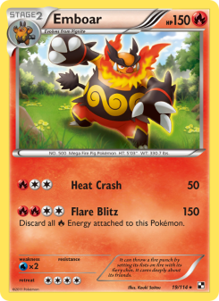 Emboar - pokemon TCG Card