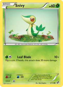 Snivy - pokemon TCG Card