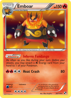 Emboar - pokemon TCG Card