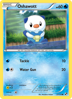 Oshawott - pokemon TCG Card