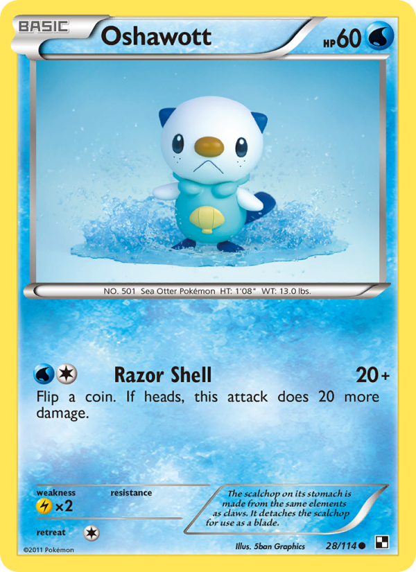 Oshawott - Pokémon TCG Card
