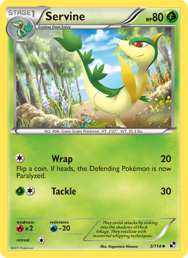 Servine - Pokémon TCG Card