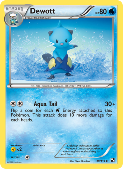 Dewott - pokemon TCG Card