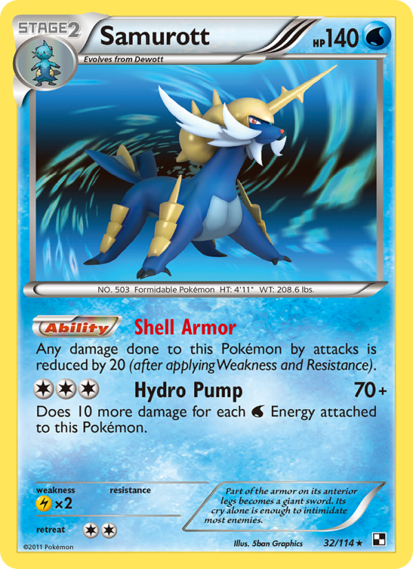 Samurott - Pokémon TCG Card