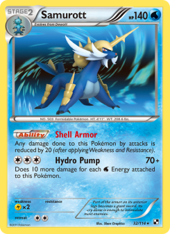 Samurott - pokemon TCG Card