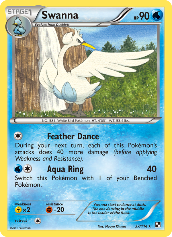 Swanna - Pokémon TCG Card