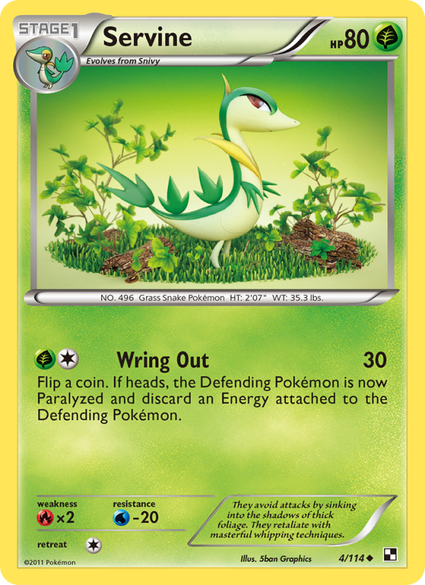 Servine - Pokémon TCG Card