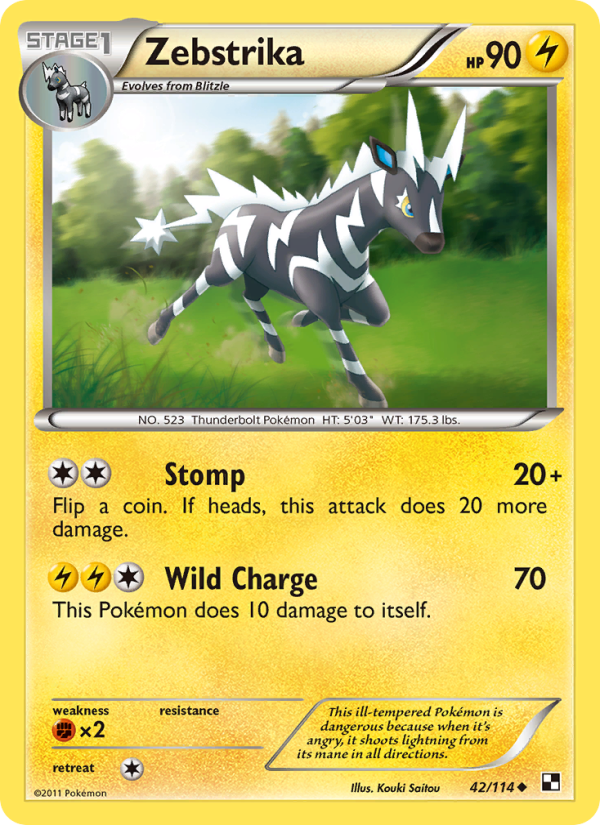 Zebstrika - Pokémon TCG Card