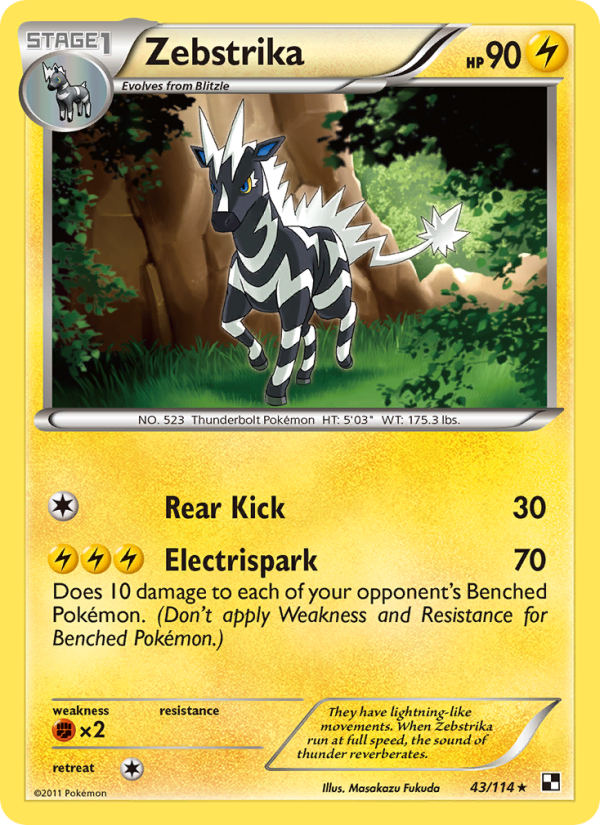 Zebstrika - Pokémon TCG Card