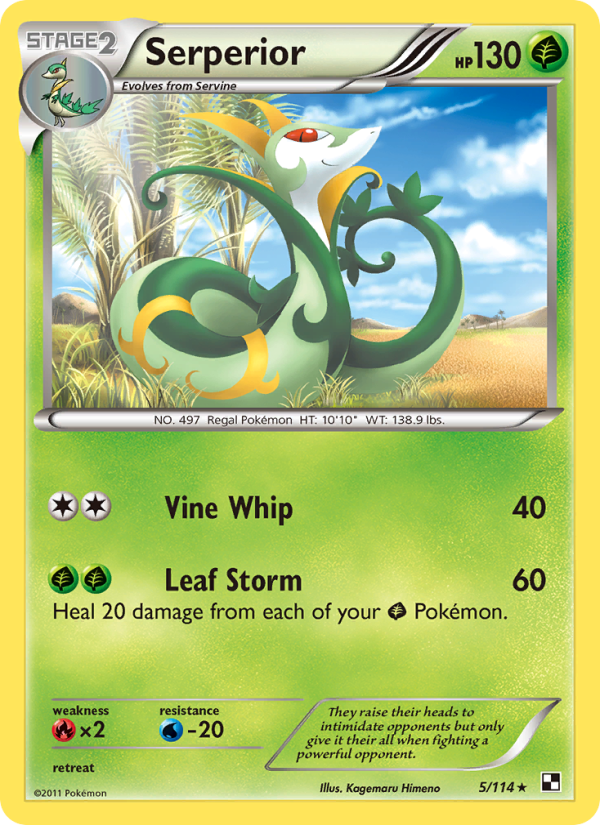 Serperior - Pokémon TCG Card