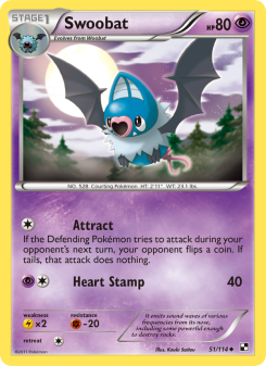 Swoobat - pokemon TCG Card
