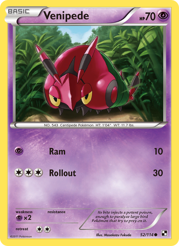 Venipede - Pokémon TCG Card