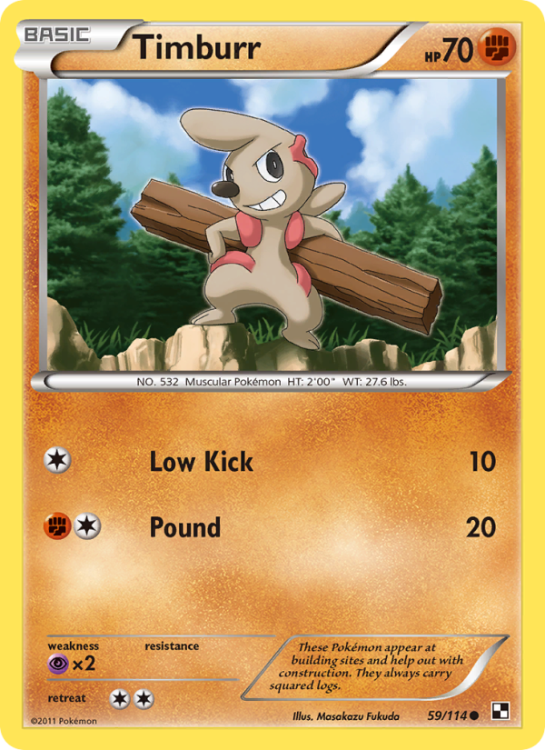 Timburr - Pokémon TCG Card