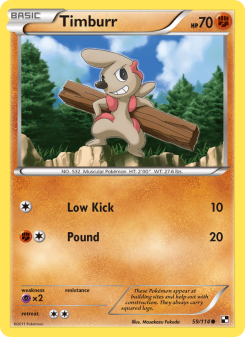 Timburr - pokemon TCG Card
