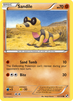 Sandile - pokemon TCG Card