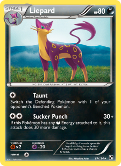 Liepard - pokemon TCG Card