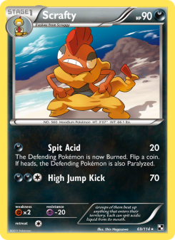 Scrafty - pokemon TCG Card
