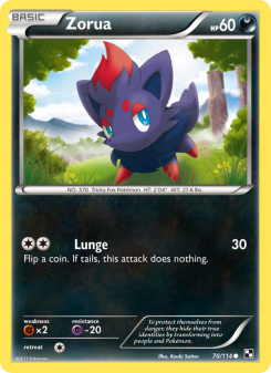 Zorua - pokemon TCG Card
