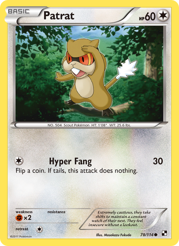 Patrat - Pokémon TCG Card