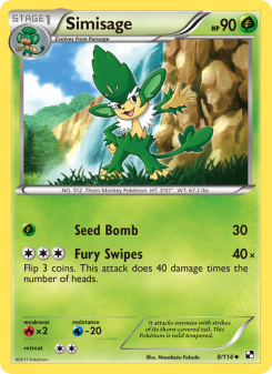 Simisage - pokemon TCG Card
