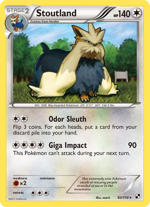Stoutland - Pokémon TCG Card
