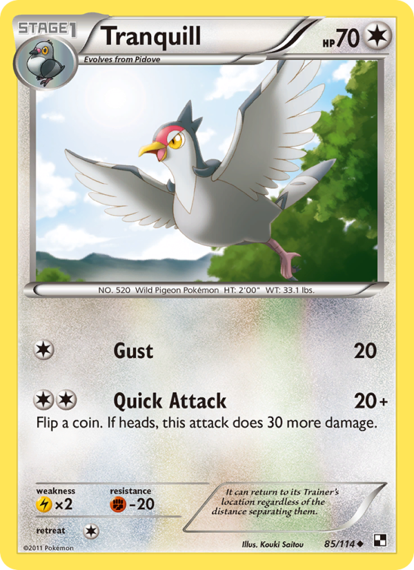 Tranquill - Pokémon TCG Card