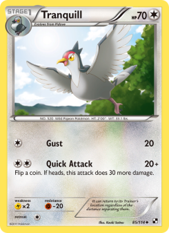 Tranquill - pokemon TCG Card