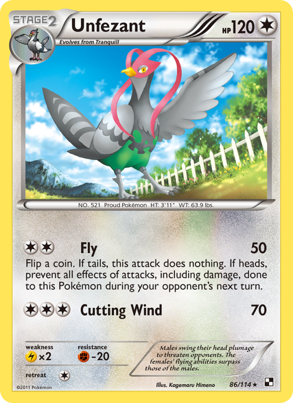 Unfezant - Pokémon TCG Card