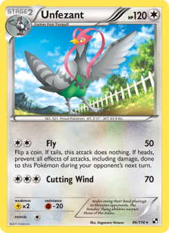 Unfezant - pokemon TCG Card