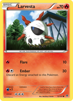 Larvesta - pokemon TCG Card