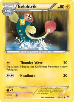 Eelektrik - pokemon TCG Card
