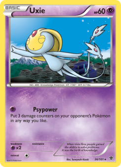 Uxie - pokemon TCG Card
