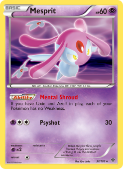 Mesprit - pokemon TCG Card