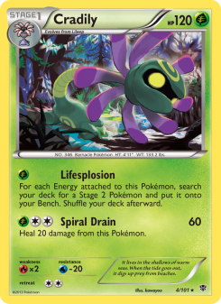Cradily - pokemon TCG Card