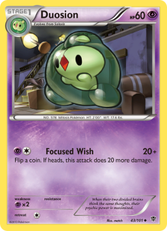 Duosion - pokemon TCG Card
