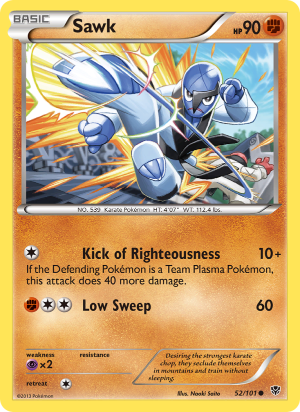 Sawk - Pokémon TCG Card