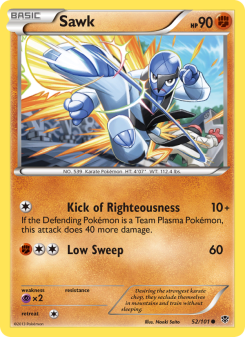 Sawk - pokemon TCG Card