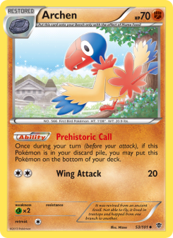 Archen - pokemon TCG Card