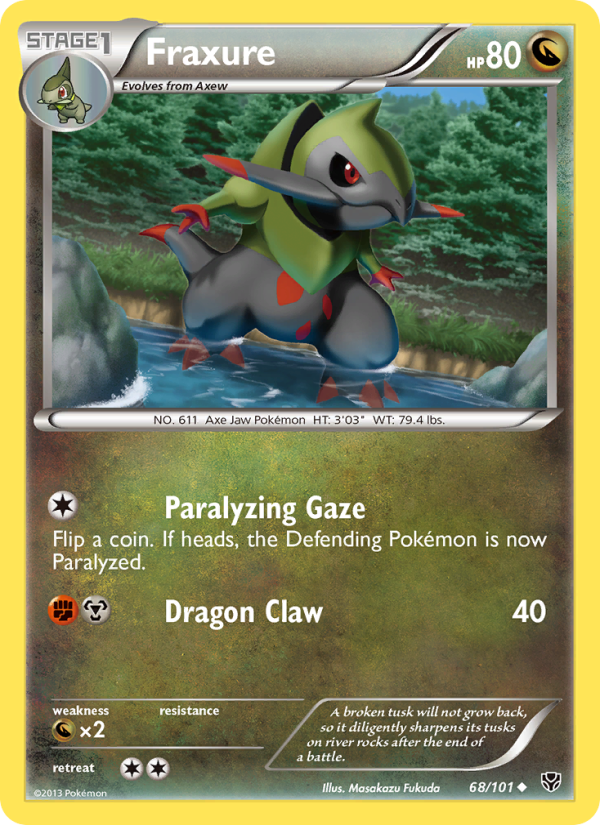 Fraxure - Pokémon TCG Card