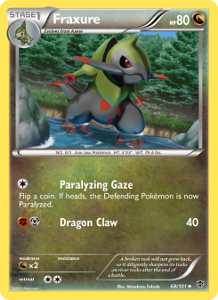 Fraxure - pokemon TCG Card