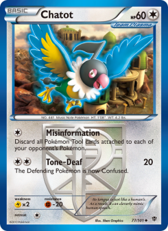 Chatot - pokemon TCG Card