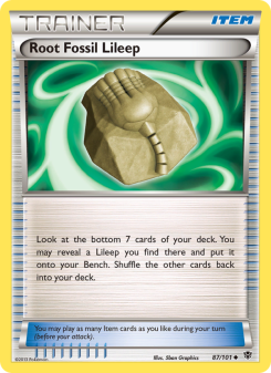 Root Fossil Lileep - pokemon TCG Card