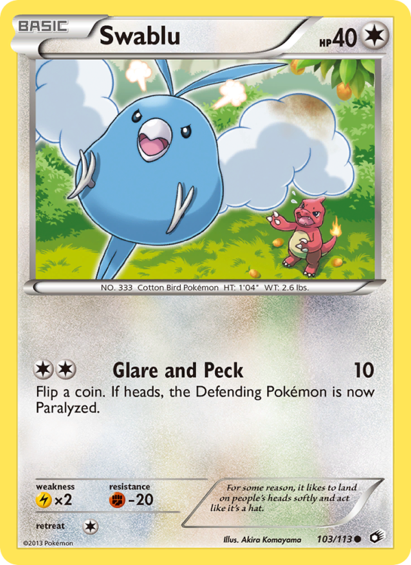 Swablu - Pokémon TCG Card