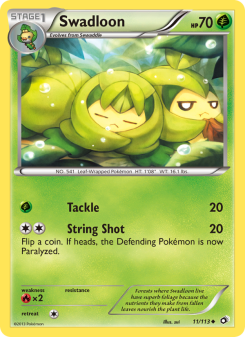 Swadloon - pokemon TCG Card