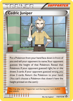 Cedric Juniper - pokemon TCG Card