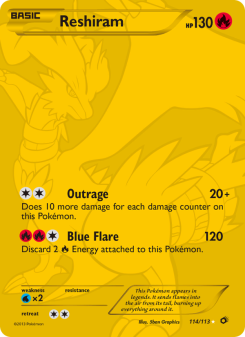 Reshiram - pokemon TCG Card