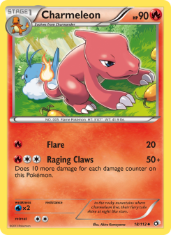 Charmeleon - pokemon TCG Card