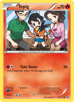 Tepig - pokemon TCG Card